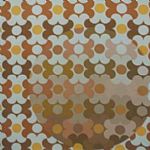 brown and yellow bedsheet by Artist Frances Redding